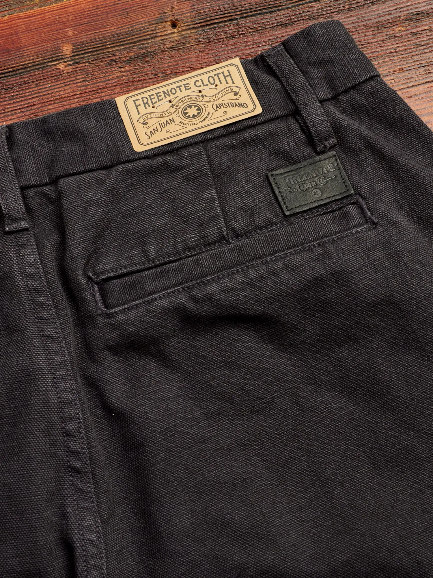 14oz Slub Workers Chino in Black