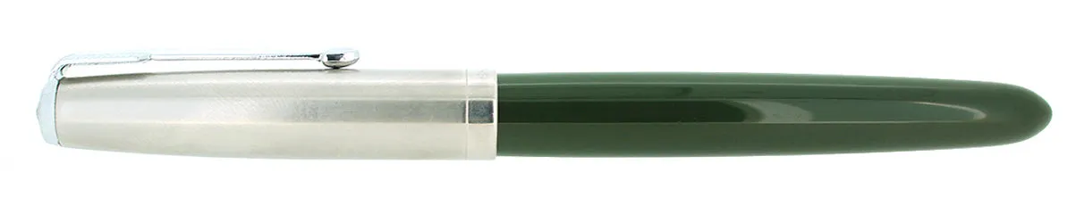 1948 PARKER 51 FOREST GREEN AEROMETRIC FOUNTAIN PEN & PENCIL RESTORED NEAR MINT