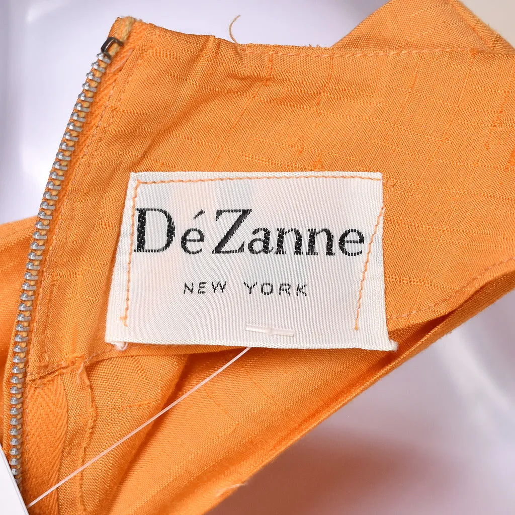 1950s Vintage Orange Pencil Skirt Set