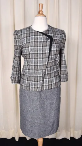 1970s Asymmetrical Gray Suit