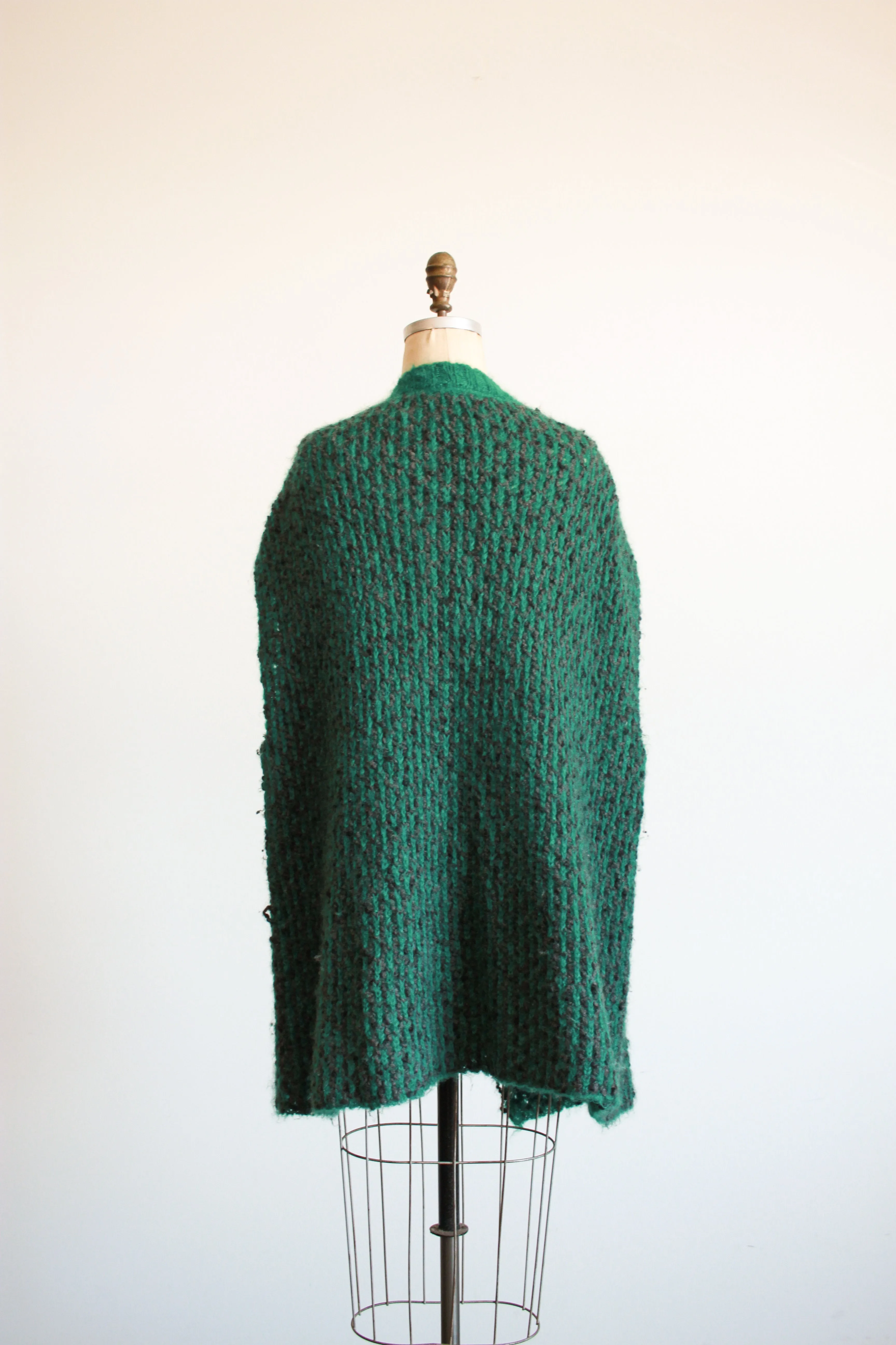 1990s Oska Emerald Knit Cardigan Vest