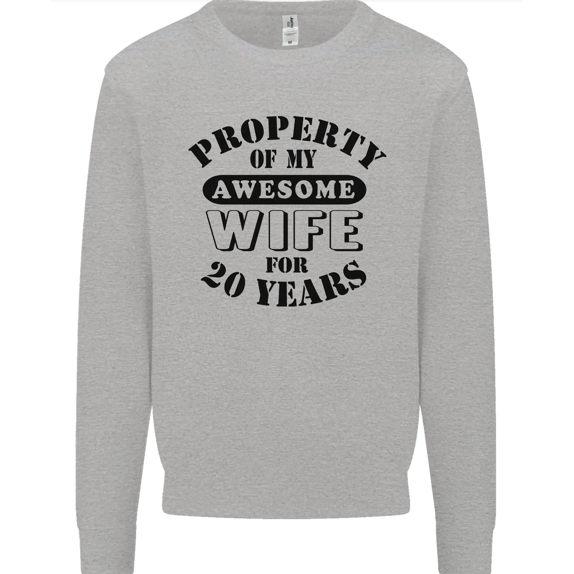 20th Wedding Anniversary 20 Year Funny Wife Mens Sweatshirt Jumper