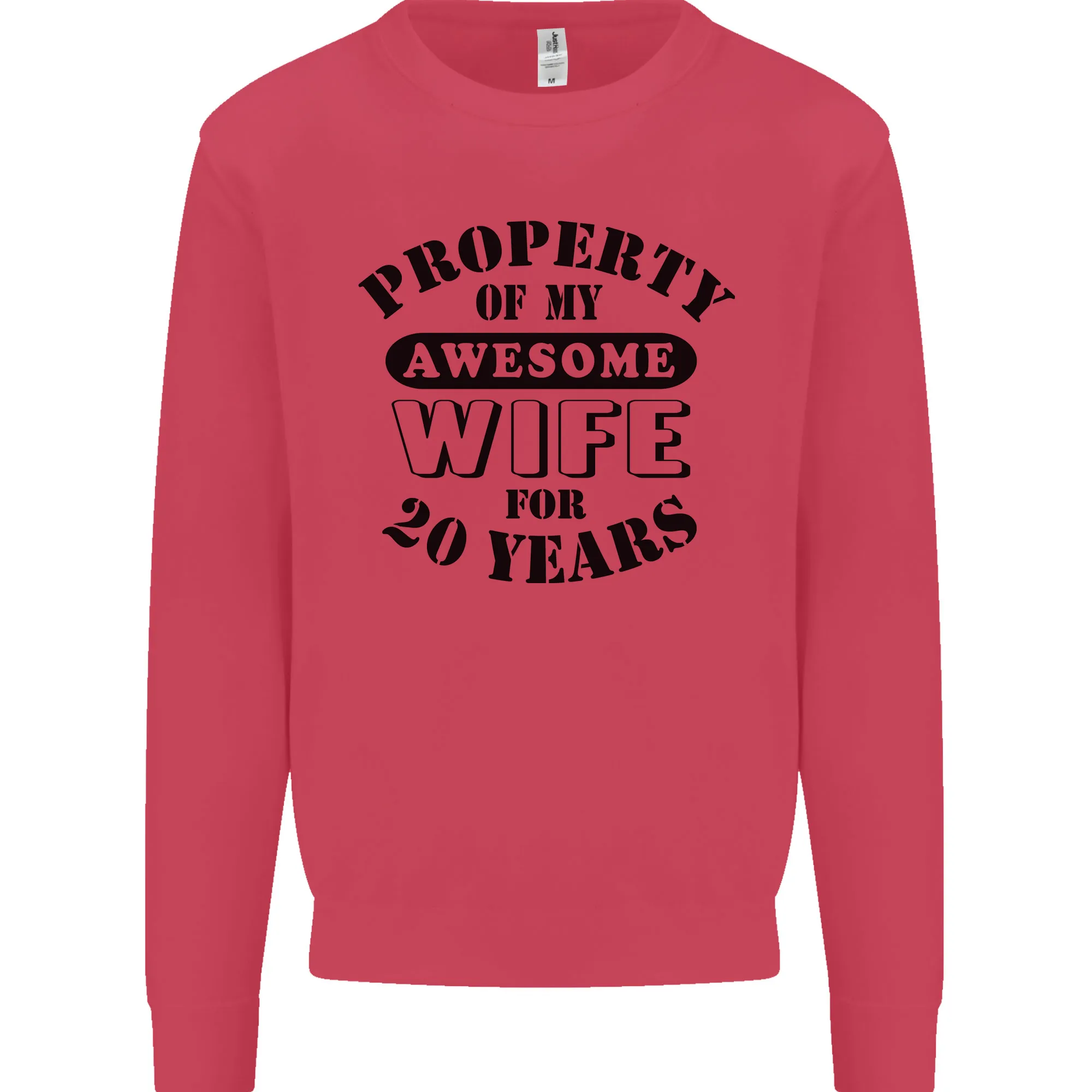 20th Wedding Anniversary 20 Year Funny Wife Mens Sweatshirt Jumper