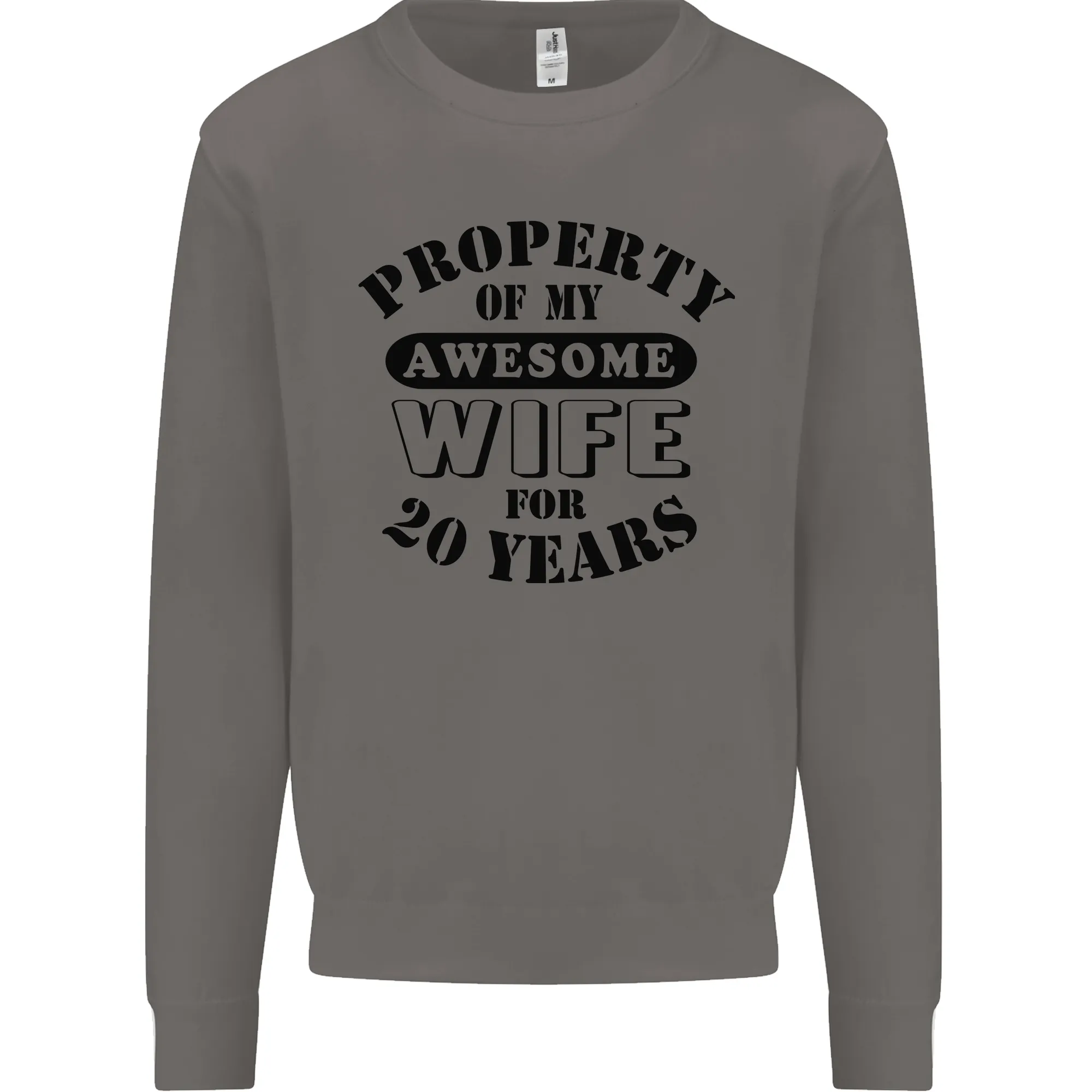 20th Wedding Anniversary 20 Year Funny Wife Mens Sweatshirt Jumper