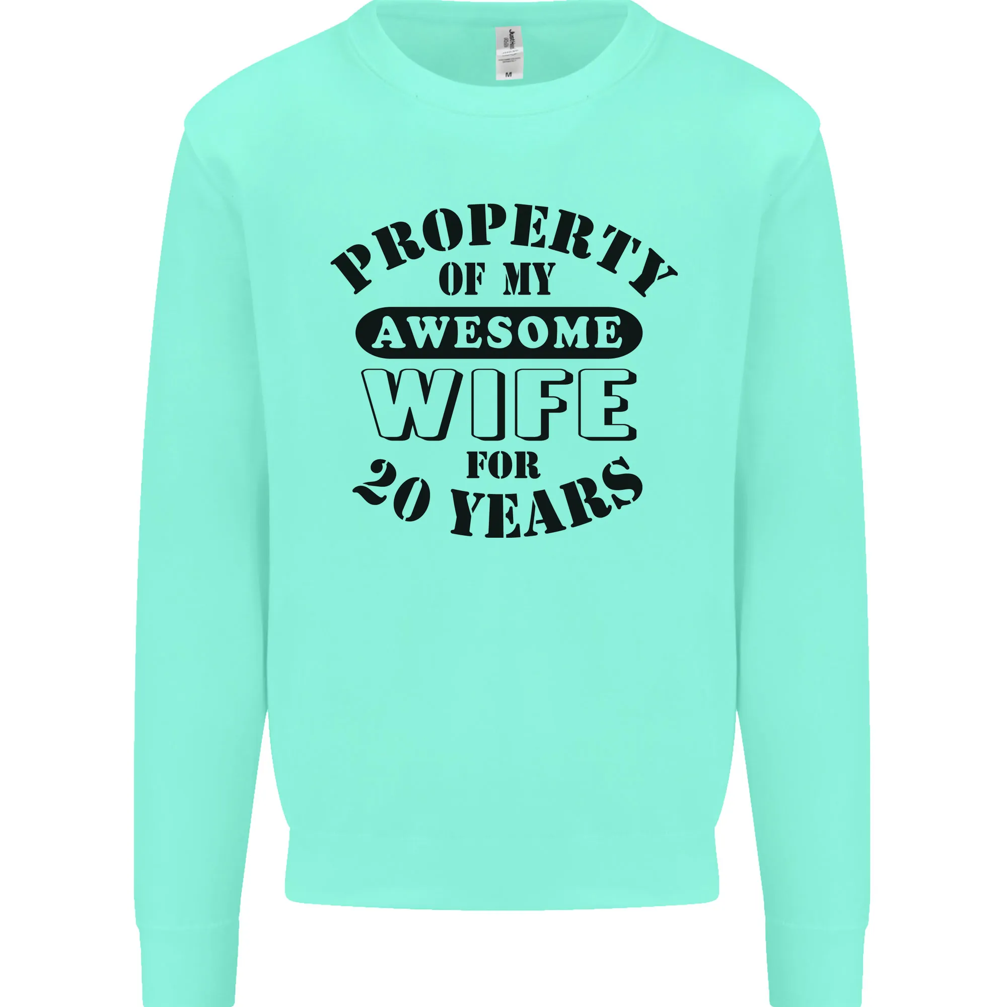 20th Wedding Anniversary 20 Year Funny Wife Mens Sweatshirt Jumper