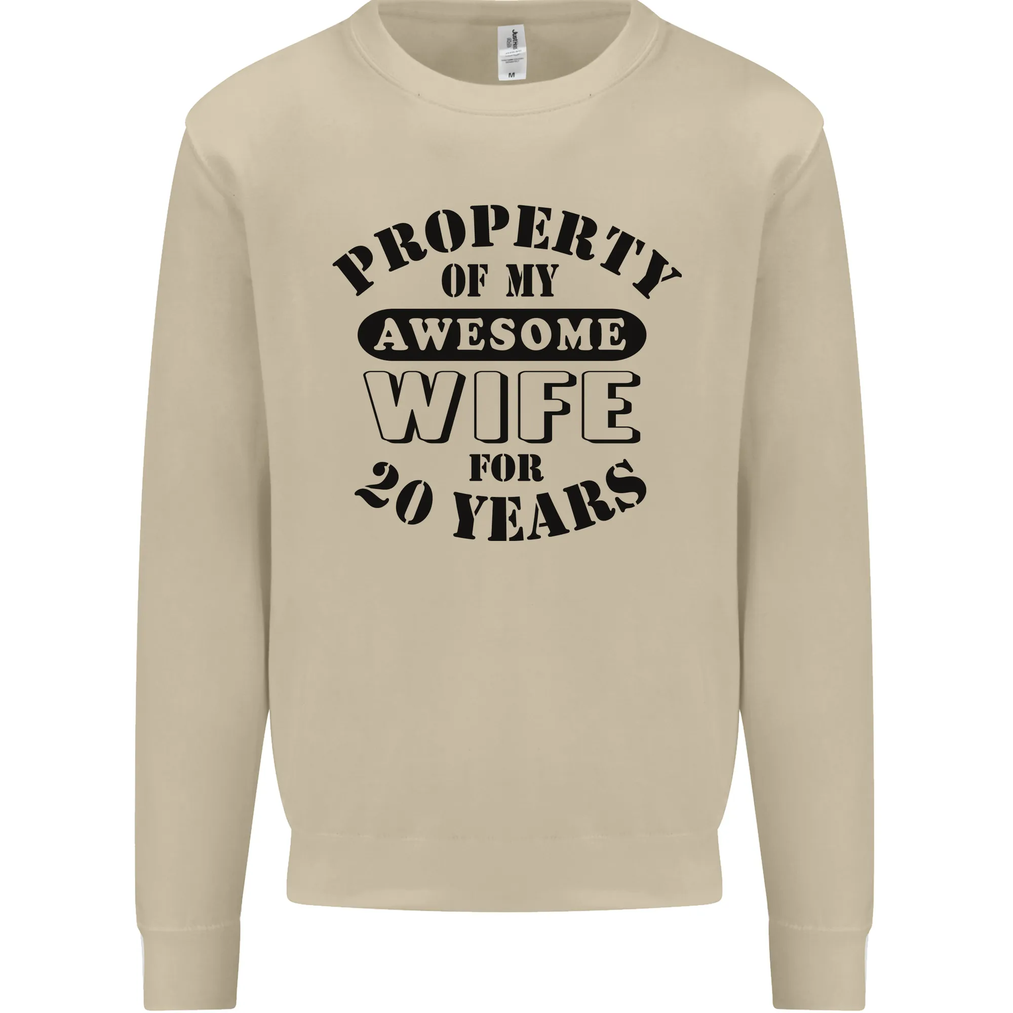 20th Wedding Anniversary 20 Year Funny Wife Mens Sweatshirt Jumper