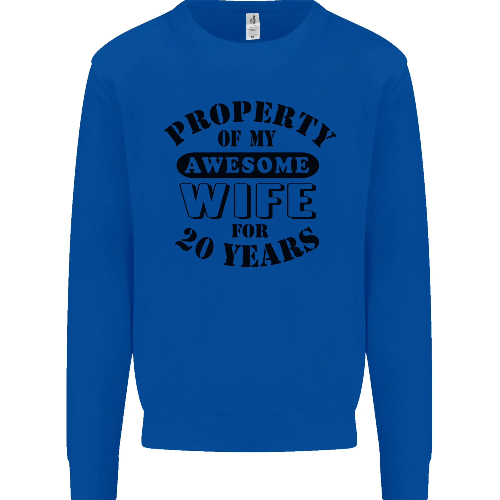 20th Wedding Anniversary 20 Year Funny Wife Mens Sweatshirt Jumper