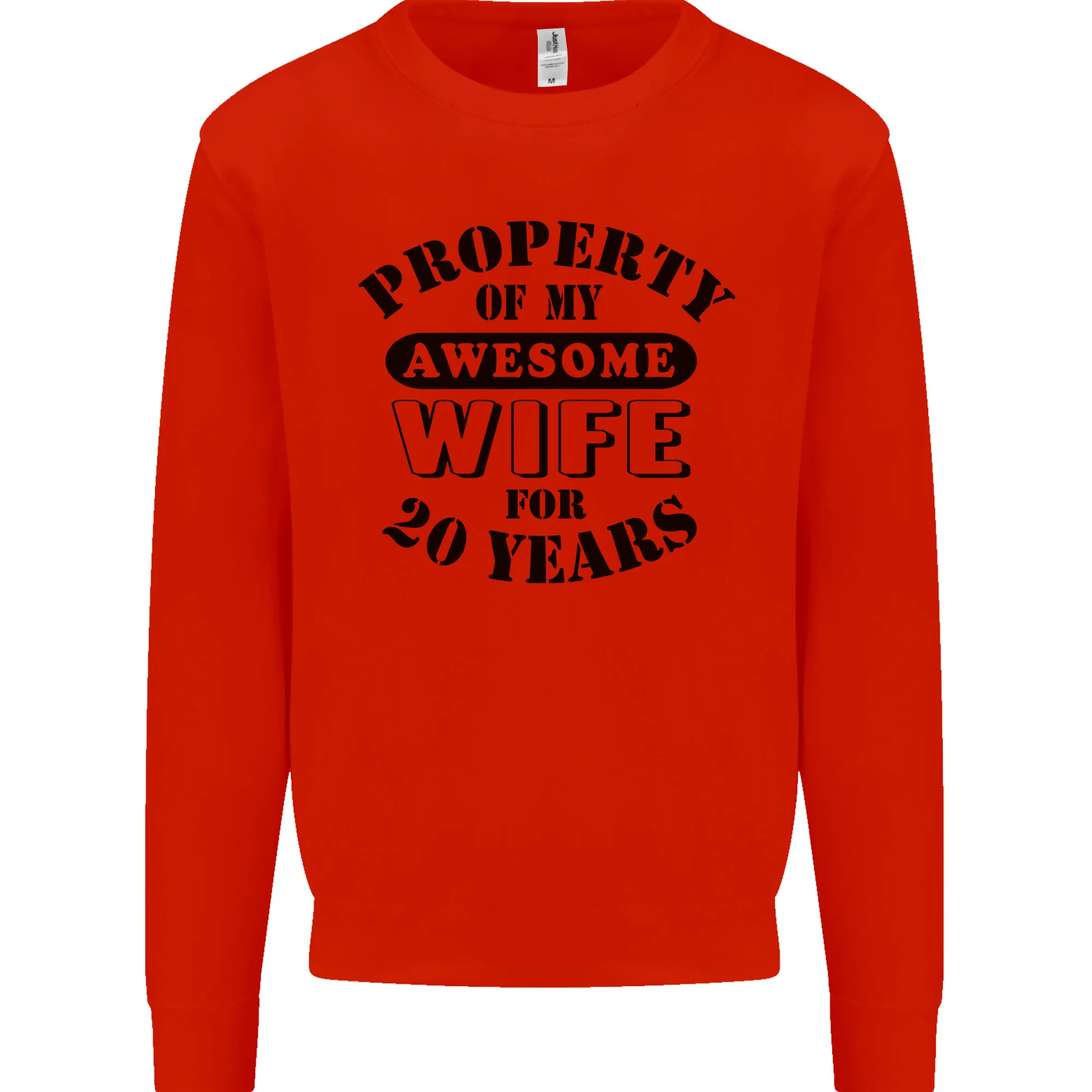 20th Wedding Anniversary 20 Year Funny Wife Mens Sweatshirt Jumper