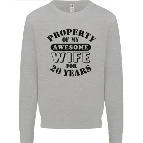 20th Wedding Anniversary 20 Year Funny Wife Mens Sweatshirt Jumper