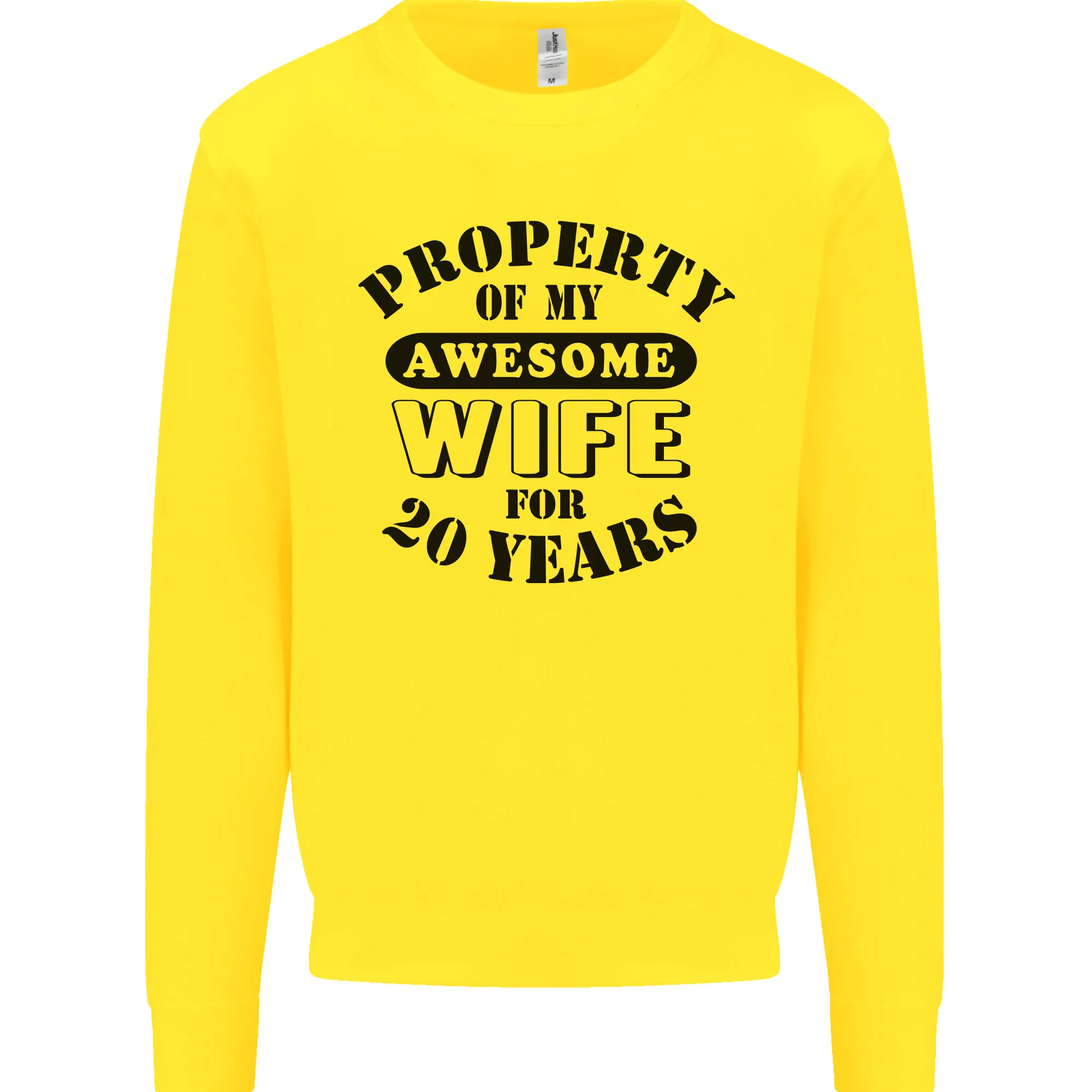 20th Wedding Anniversary 20 Year Funny Wife Mens Sweatshirt Jumper