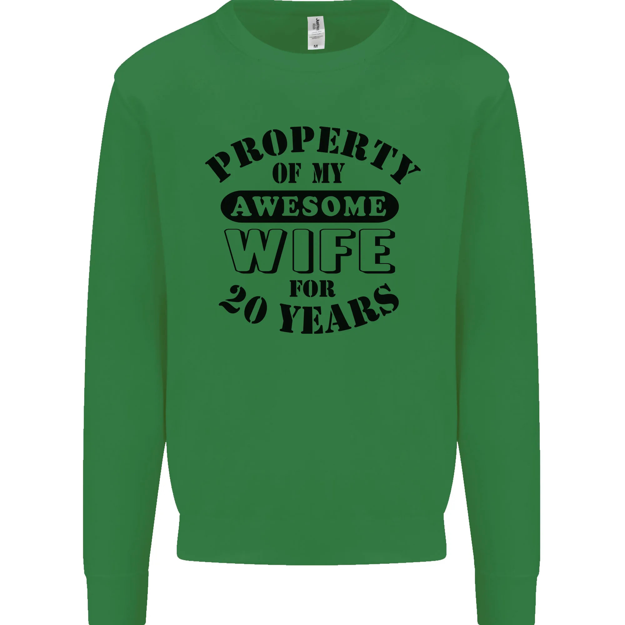 20th Wedding Anniversary 20 Year Funny Wife Mens Sweatshirt Jumper