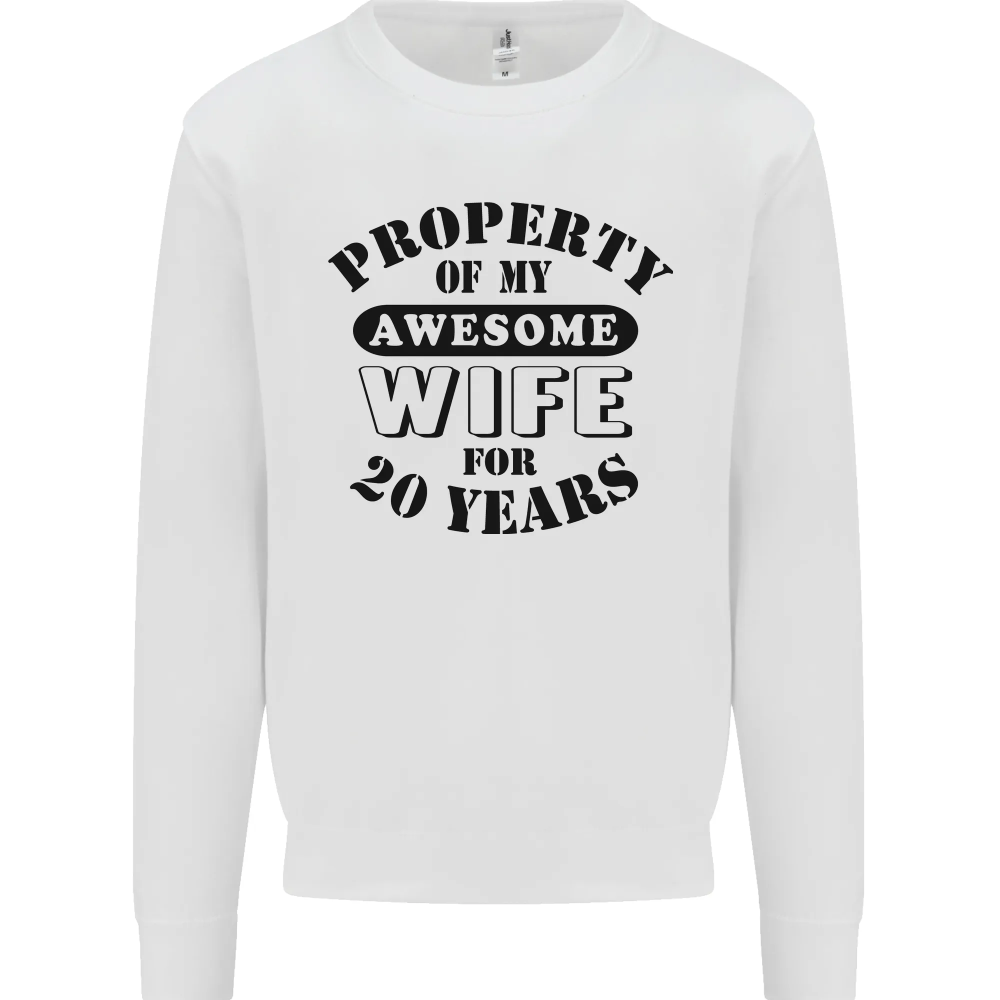 20th Wedding Anniversary 20 Year Funny Wife Mens Sweatshirt Jumper