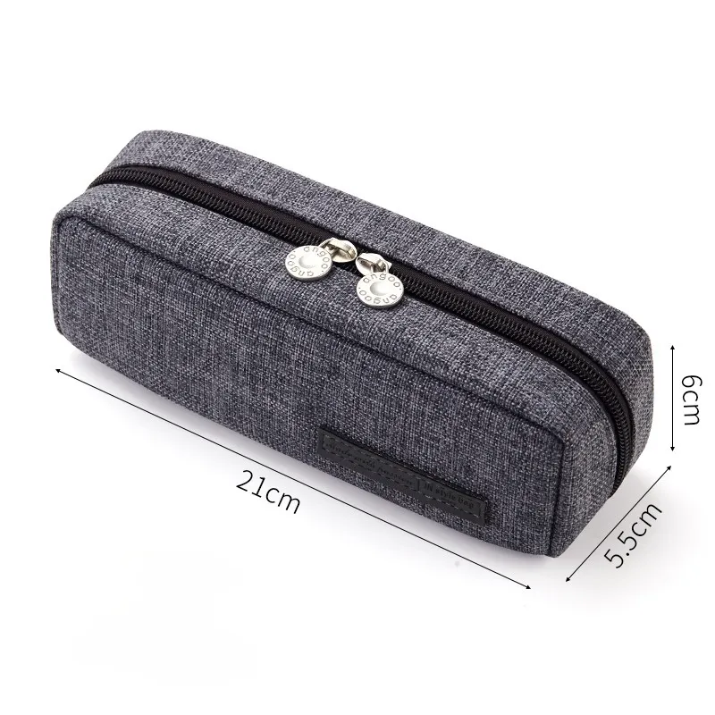 21cm Large Capacity Rectangular Pencil Case Student Color Pencil Box