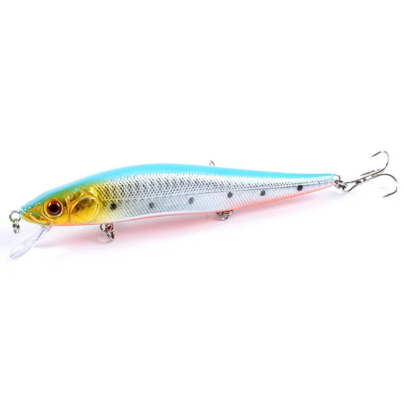 5x Colorful Popper Minnow 14cm Fishing Lures, Sharp Hooks