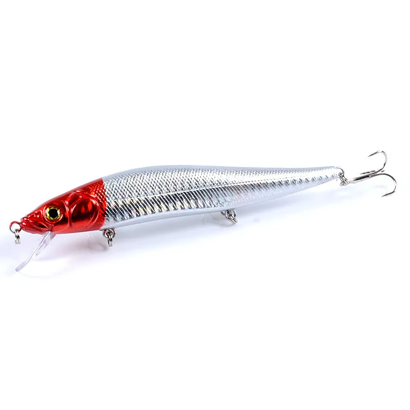 5x Colorful Popper Minnow 14cm Fishing Lures, Sharp Hooks