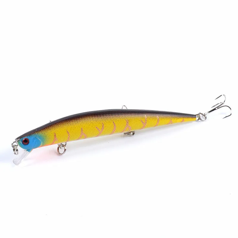 6x 12.5cm Popper Minnow Fishing Lures for Fresh & Saltwater