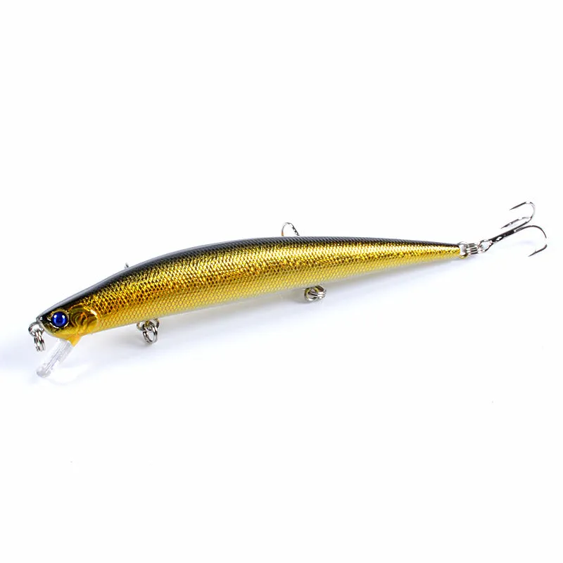 6x 12.5cm Popper Minnow Fishing Lures for Fresh & Saltwater