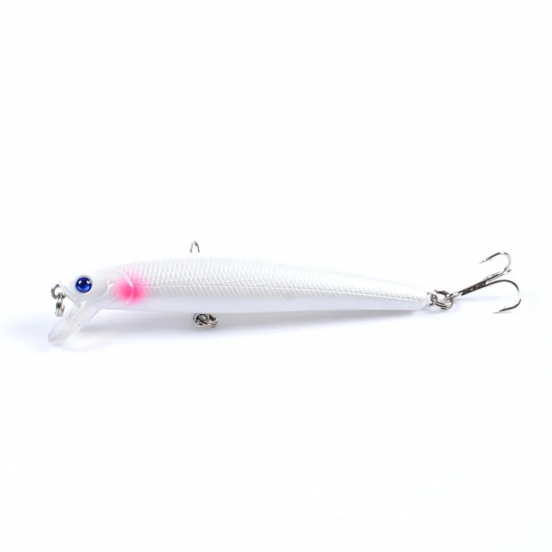 6x 9.6cm Popper Minnow Fishing Lures with 3D Eyes