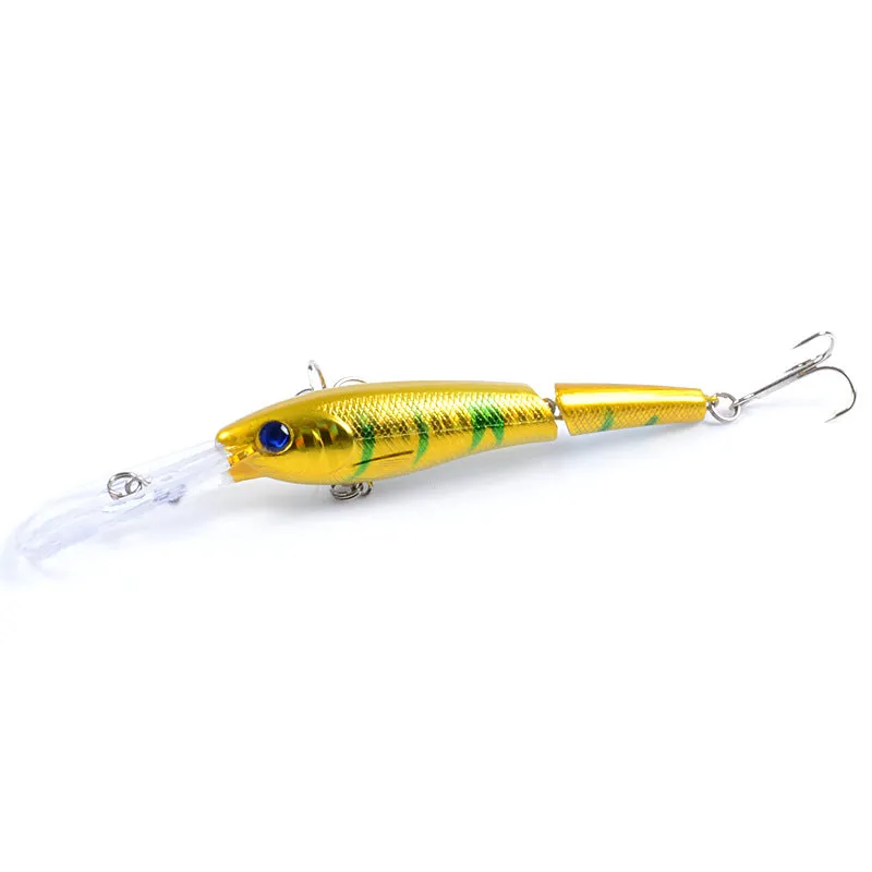 6x Colorful Popper Minnow Fishing Lures 13.3cm, Fresh/Saltwater