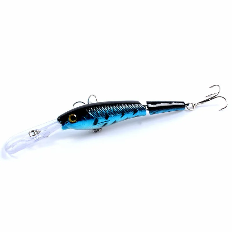 6x Colorful Popper Minnow Fishing Lures 13.3cm, Fresh/Saltwater