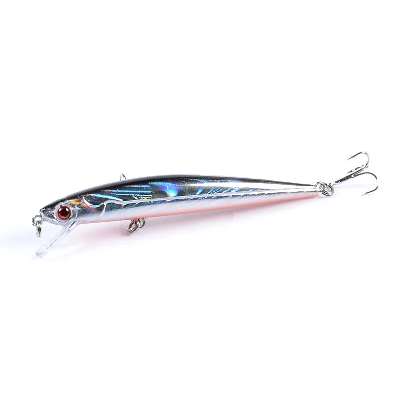 6x Durable 11cm Popper Minnow Fishing Lures - Fresh/Saltwater