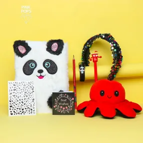 8 in 1 Panda Plush Diary Deal