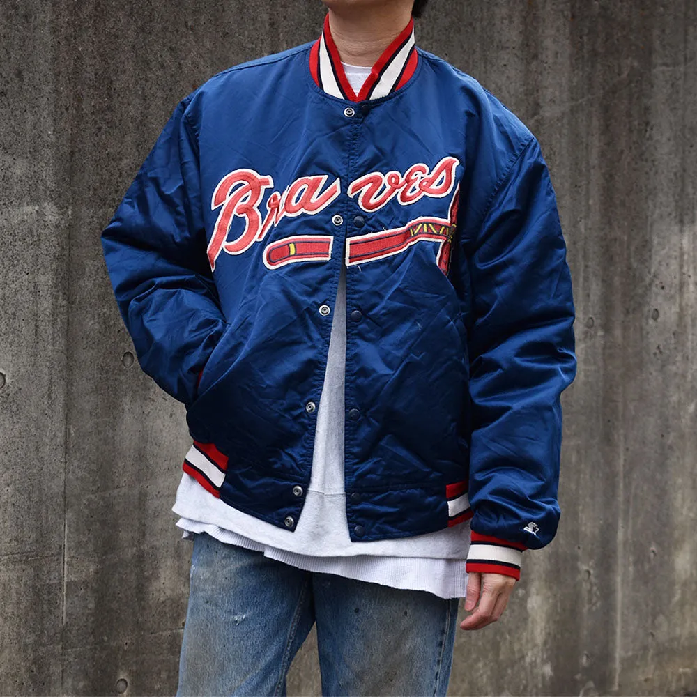 90's STARTER “MLB Atlanta Braves” アワードジャケット USA製 231127