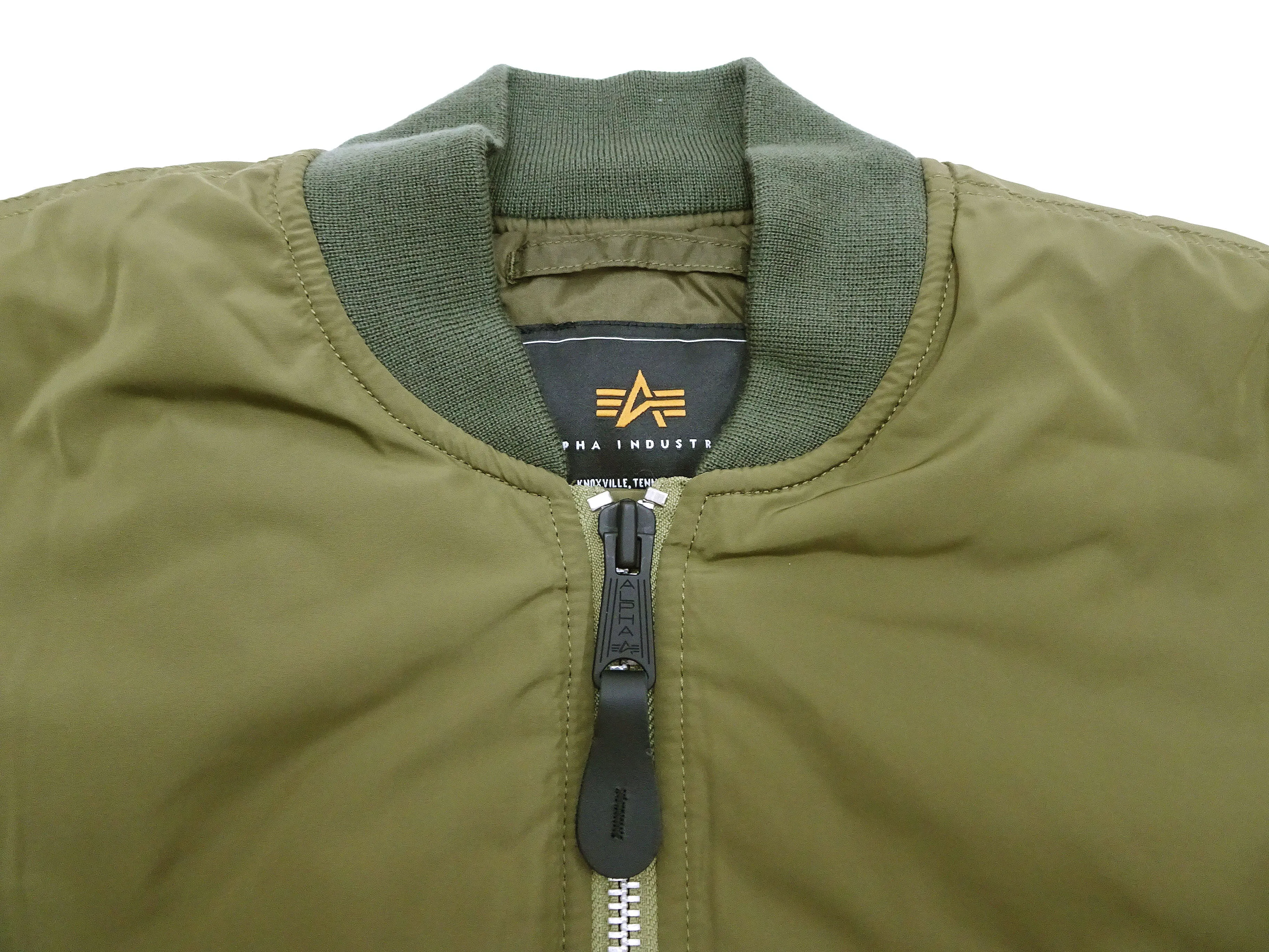 Alpha Industries Lightweight MA-1 Jacket Men's Casual Updated Version of the MA1 Flight Bomber Jacket TA0720 019 Olive-Green