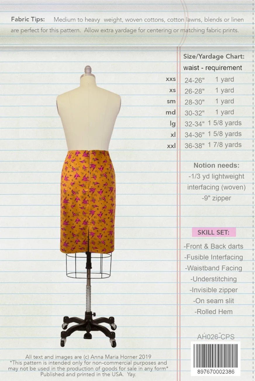 Anna Maria Simple Start: Colored Pencil Skirt