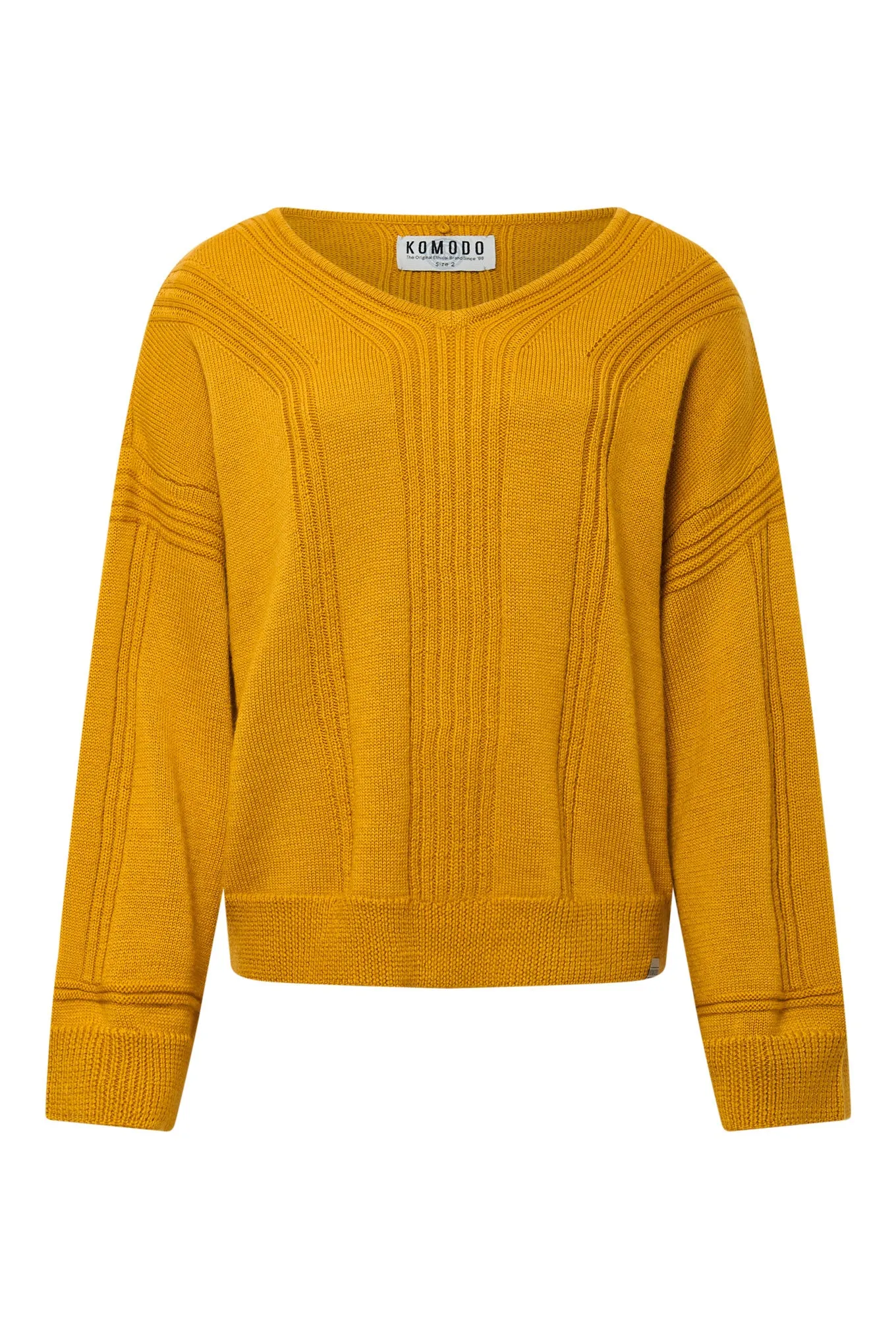 ANYA Fine Merino Wool Jumper - Mustard