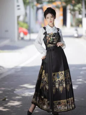 Aurelia Modern Hanfu Bustier Ming Style Mamianqun Set