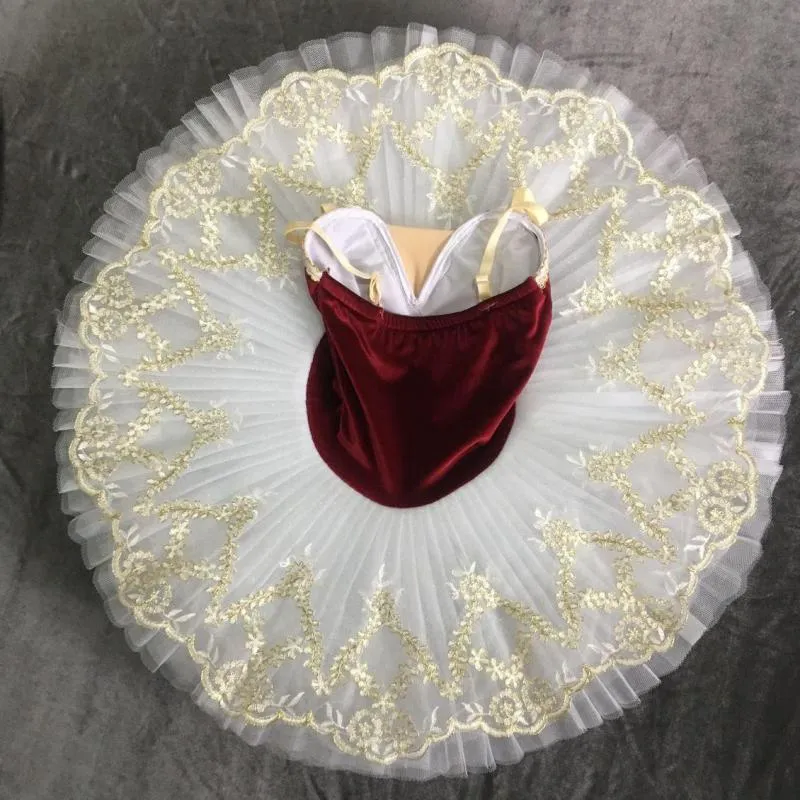 Ballet Swan Lake Ballerina Pancake Skirt Tutu Dance Costumes