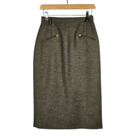 Bardehle Wool Tweed Longline Pencil Skirt