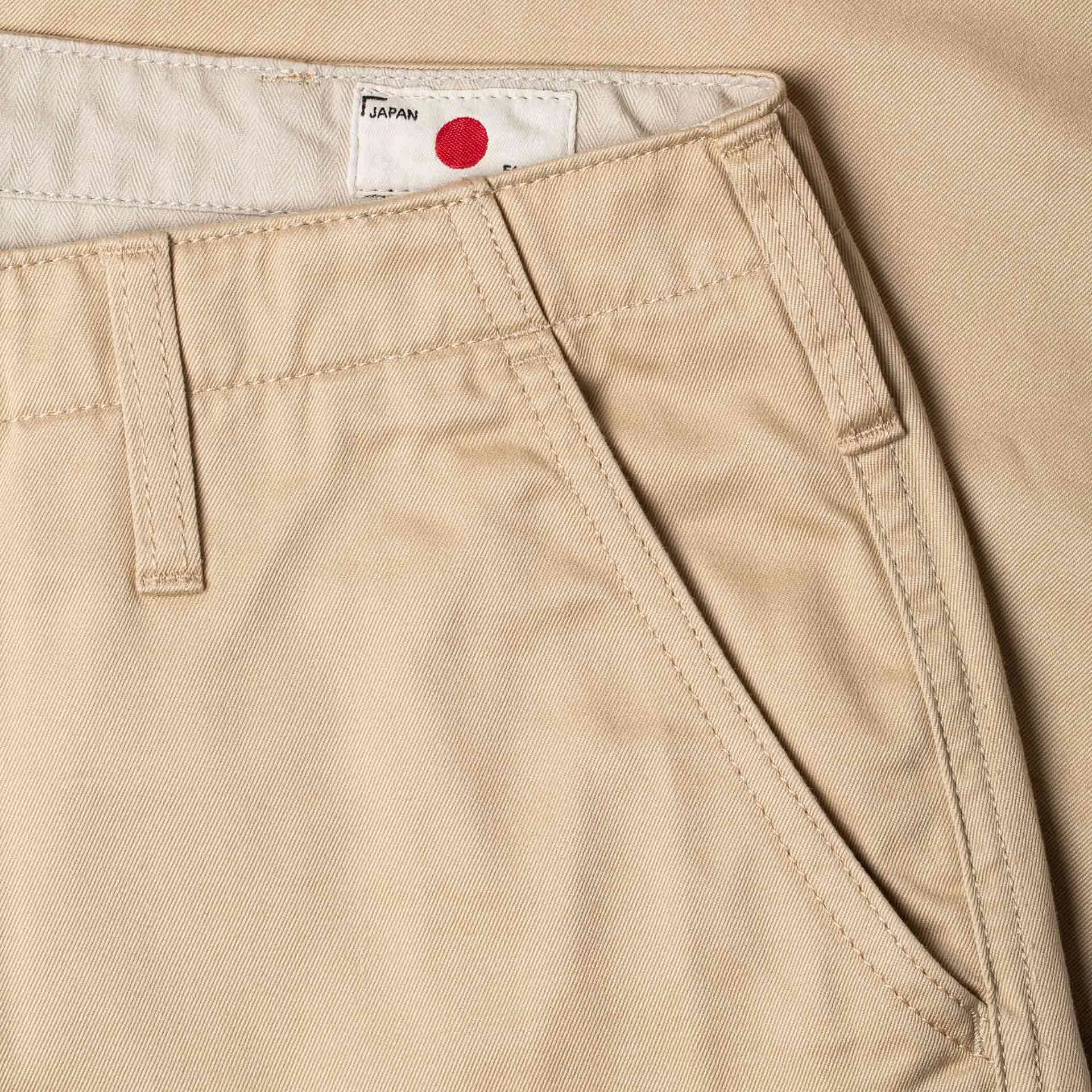 BC-04 RELAXED CHINO 8.5 oz. desert sand sateen twill