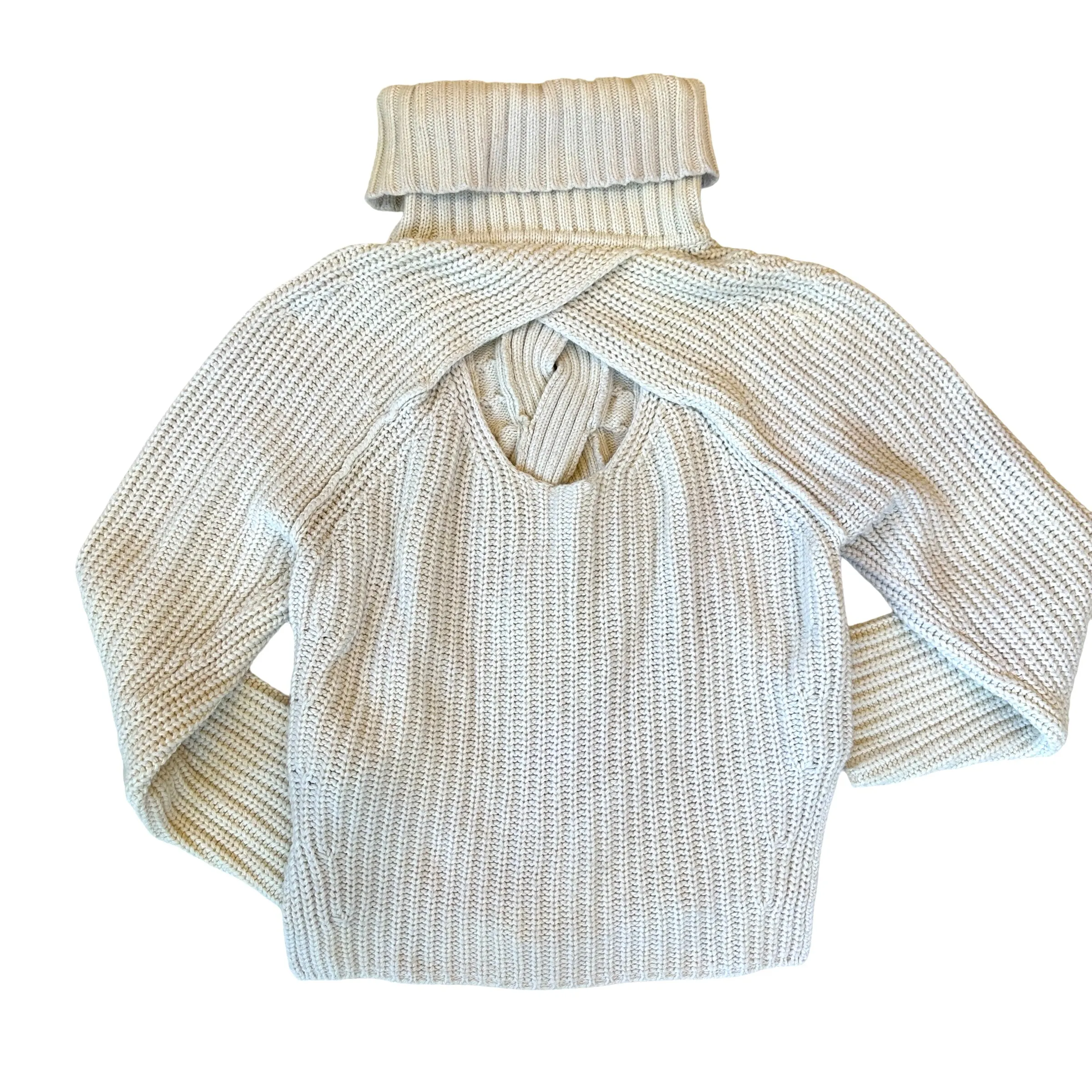 Beige Knits Sweater - S