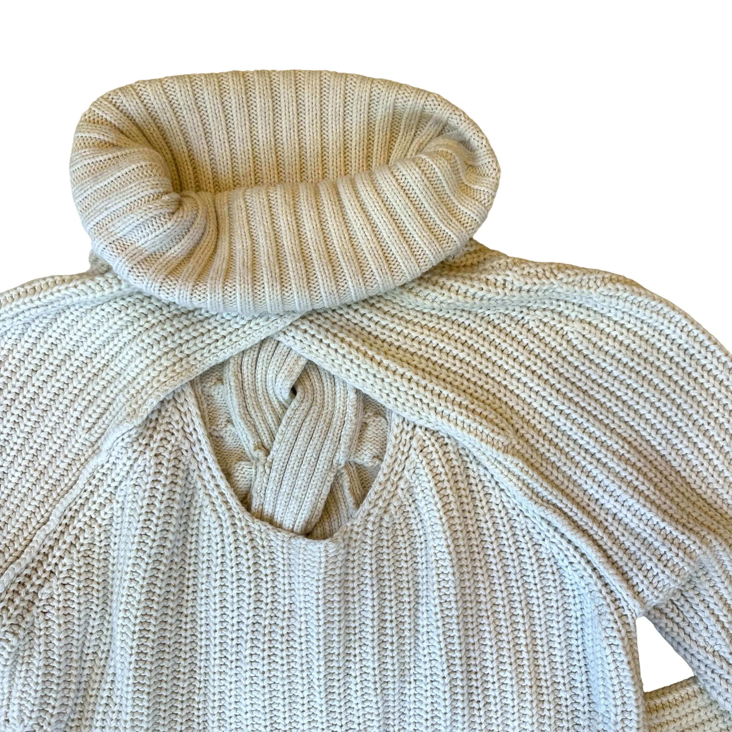 Beige Knits Sweater - S