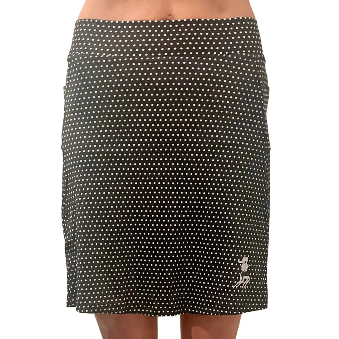 Black Dot Golf Skirt