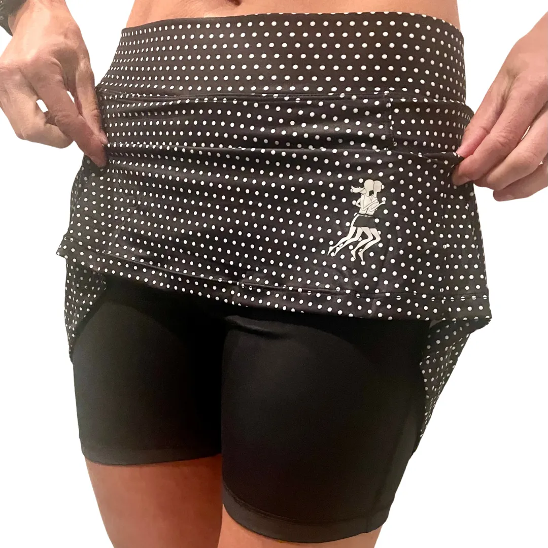 Black Dot Golf Skirt