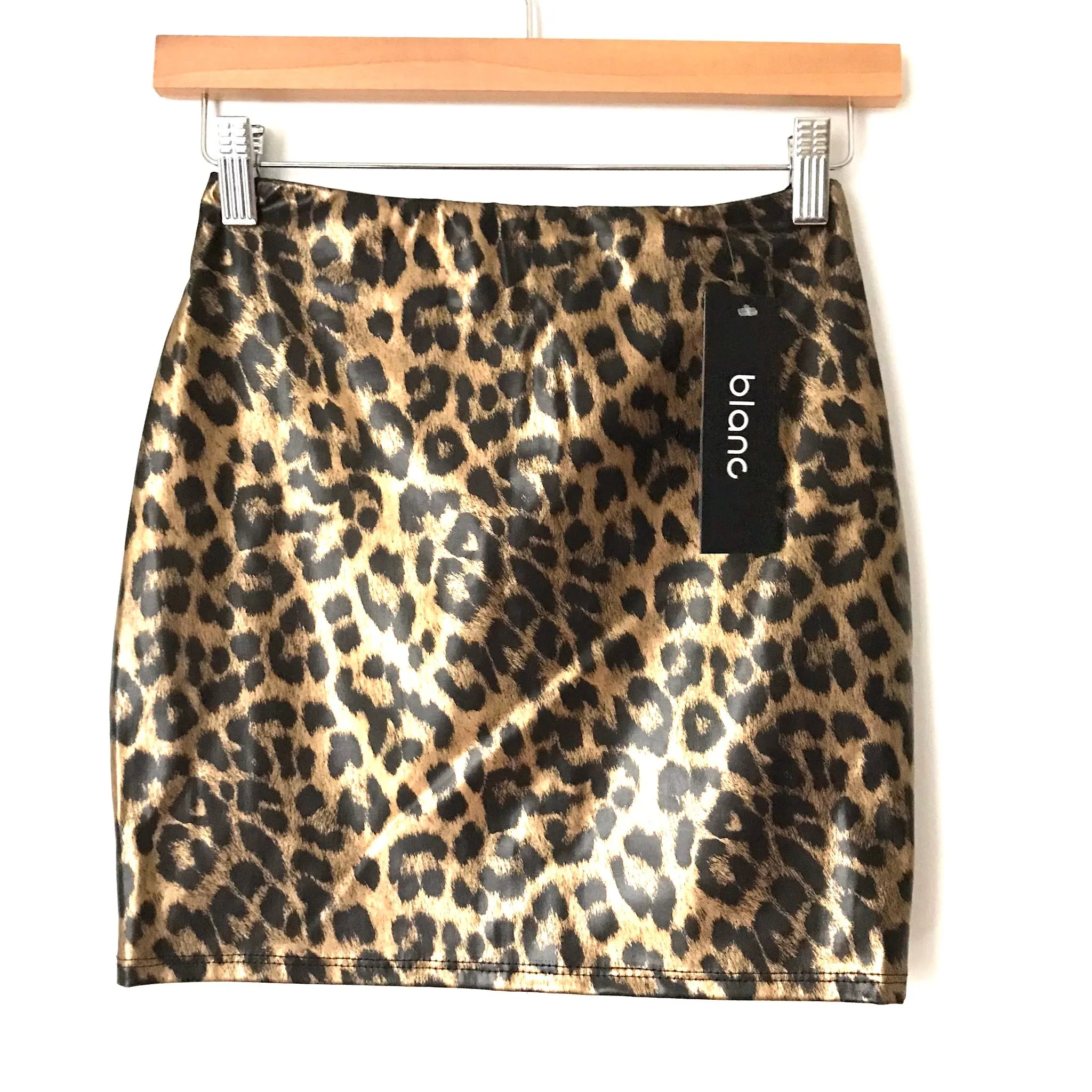 Blanc Leopard Print Mini Skirt NWT- Size S