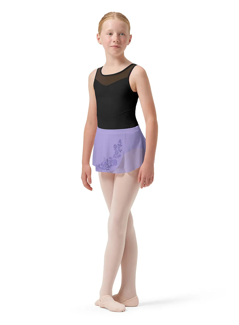 Bloch CR0501 Sage Mesh Wrap Skirt