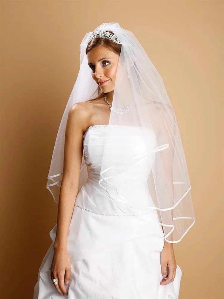 Bridal Veil, Satin Trim