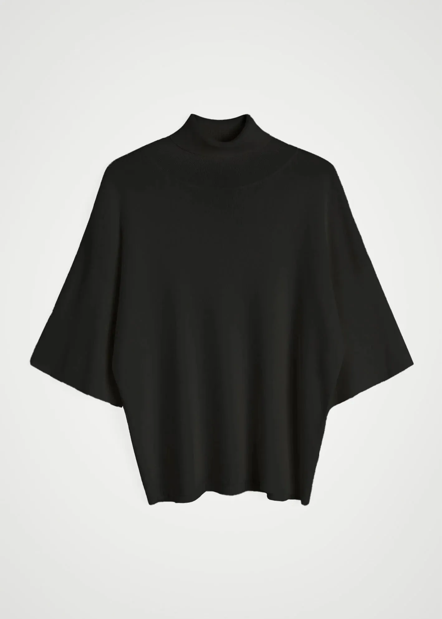 BRITTANY KNIT T-SHIRT | BLACK