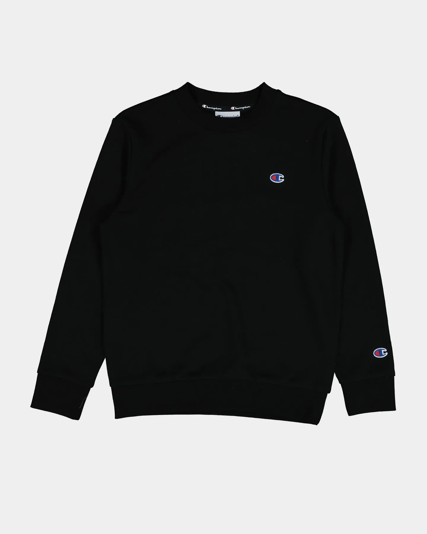 Champion Kids' French Terry C Logo Crewneck Black