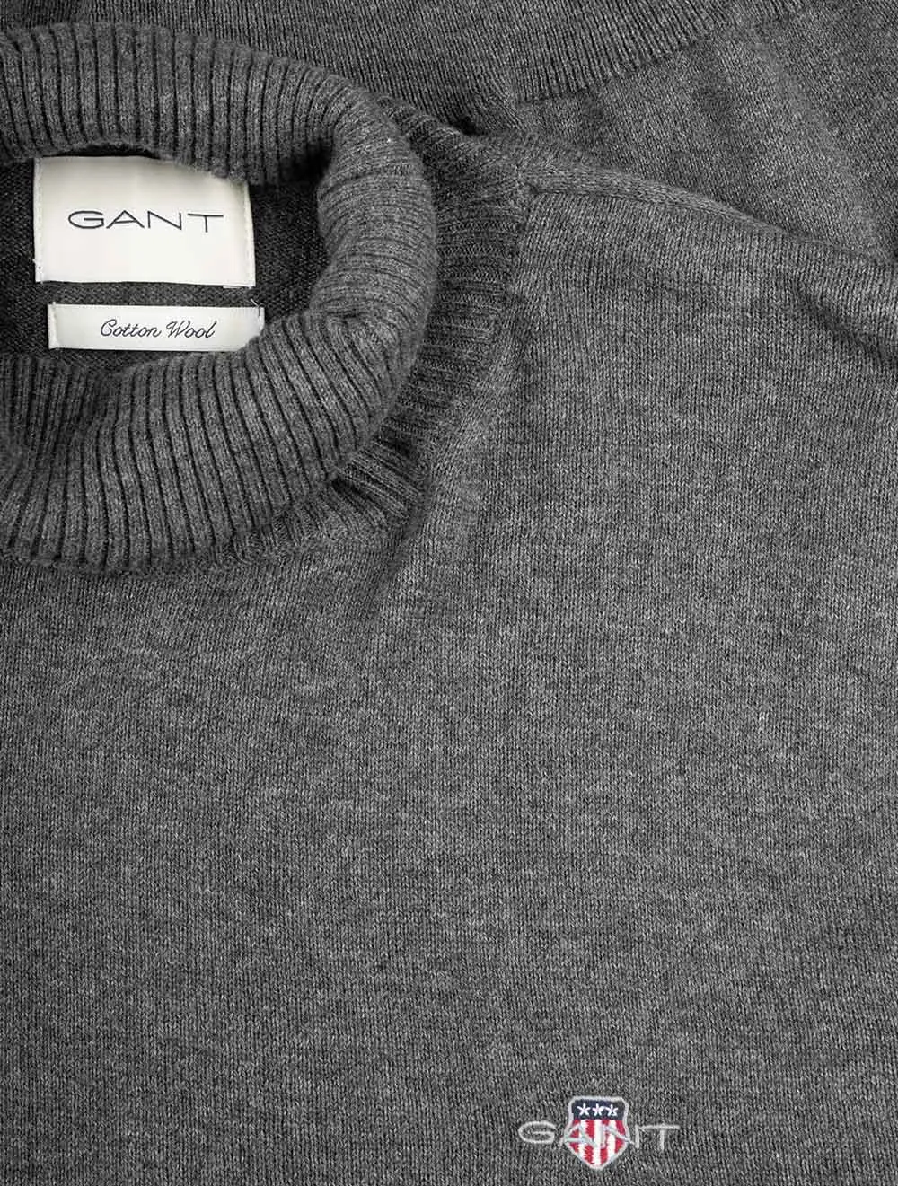 Cotton Wool Rollneck Dark Grey Melange