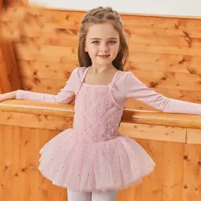 Cute Girls Princess Dress Gymnastics Ballet Tutu Costume