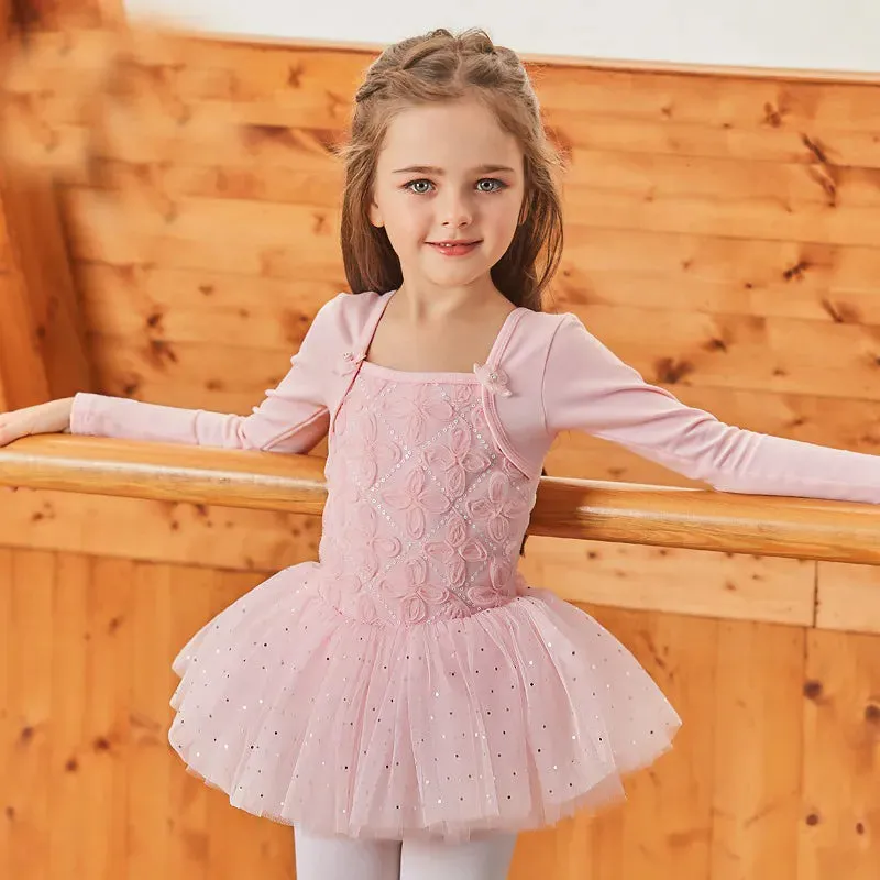 Cute Girls Princess Dress Gymnastics Ballet Tutu Costume