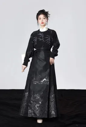 Desiree Modern Hanfu Horse Face Skirt Set