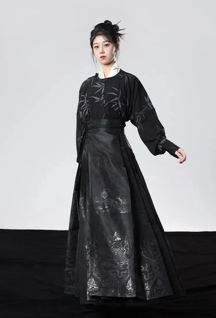 Desiree Modern Hanfu Horse Face Skirt Set