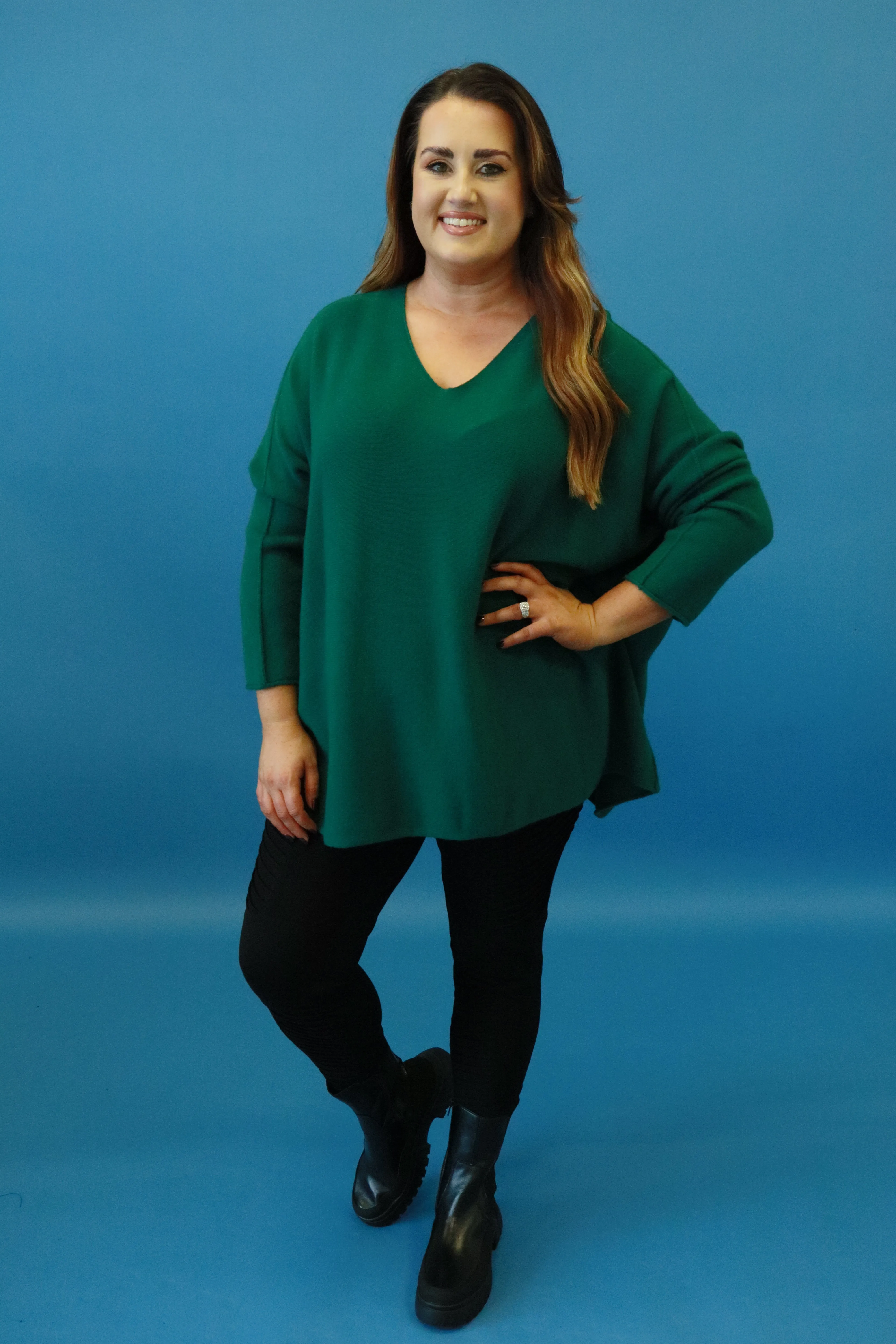 Diana Knit Jumper in Green