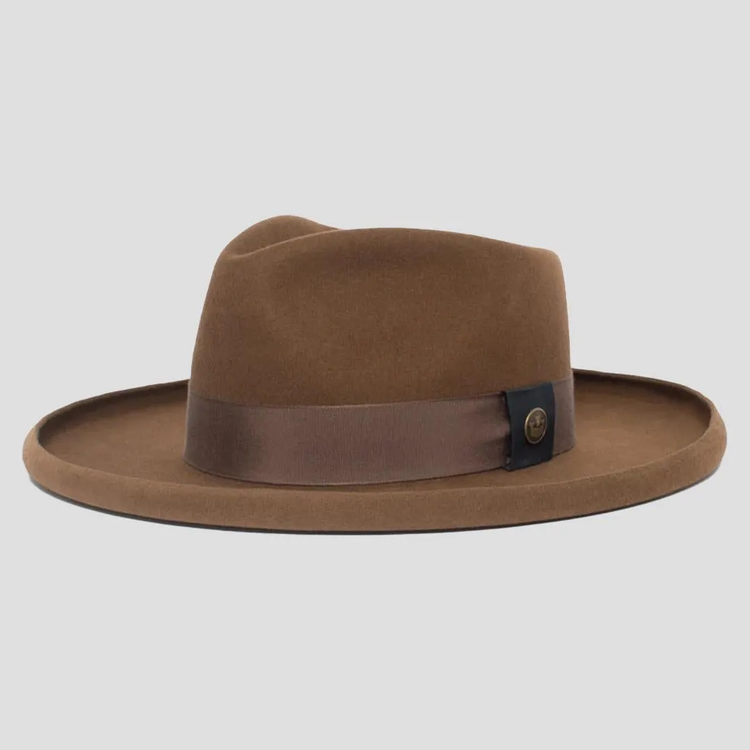 Distinctive Wide Brim Felt Fedora